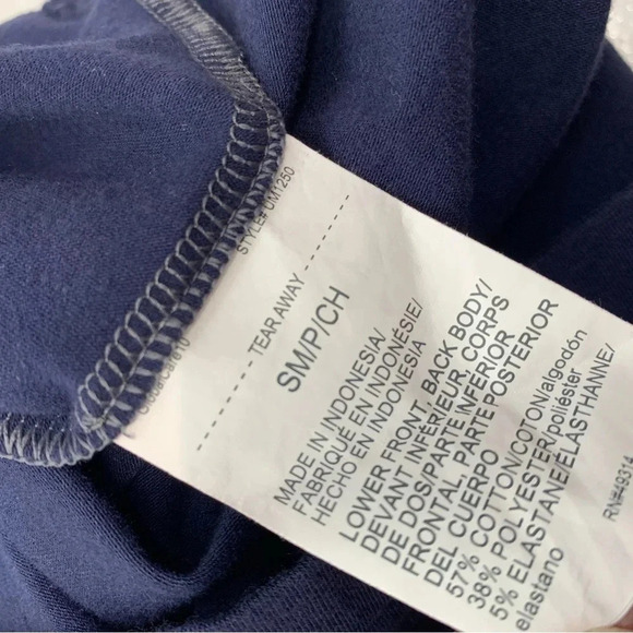 Under Armour Windbreaker Woman Small  Loose  1/4 Zip Hood Long Sleeve Blue Gray - Picture 8 of 11